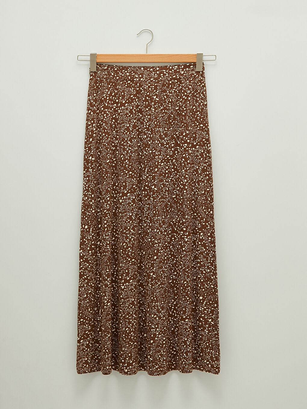 Elastic Waist Patterned A-Line Women's Skirt-6
