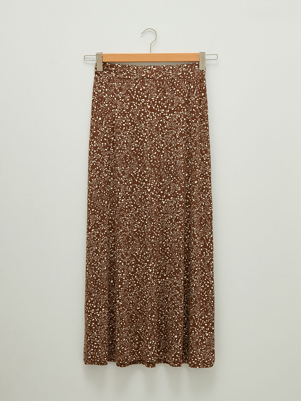 Elastic Waist Patterned A-Line Women's Skirt-7