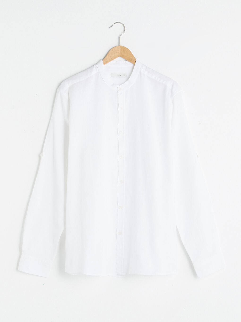 Beyaz Slim Fit Uzun Kollu Erkek Gömlek-6