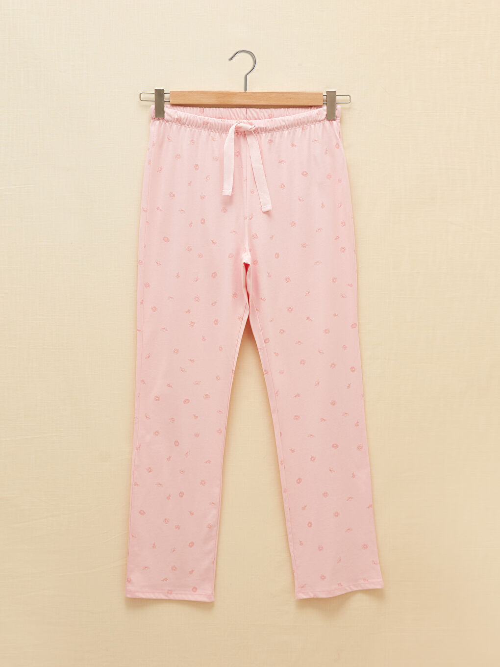 Elastischer Bund Gemusterte Baumwolle Pyjama-Hosen für Damen-8