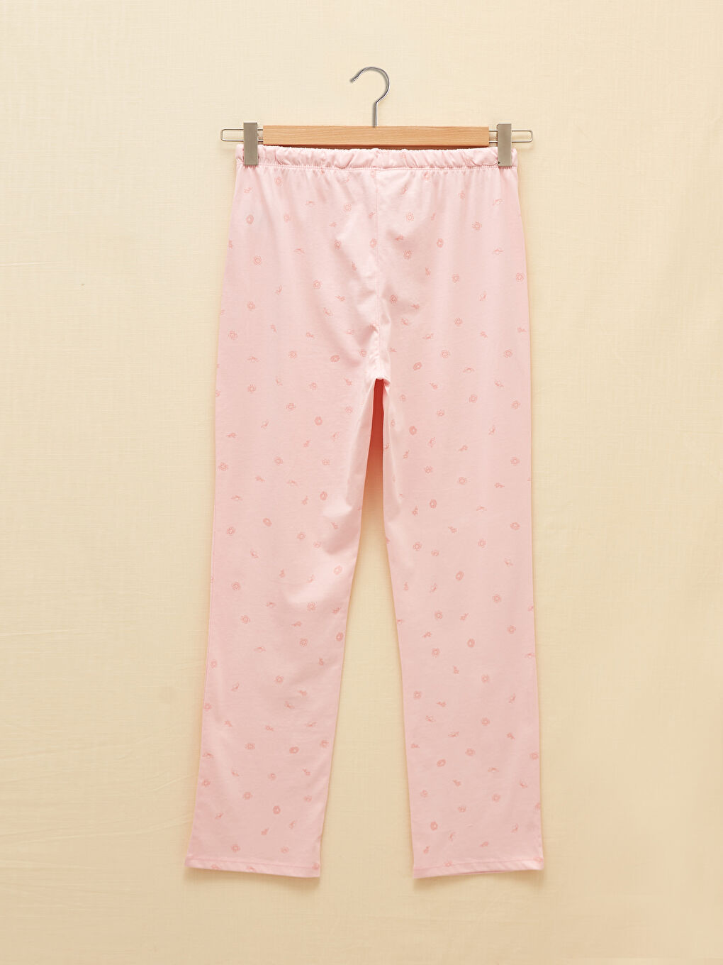 Elastischer Bund Gemusterte Baumwolle Pyjama-Hosen für Damen-9