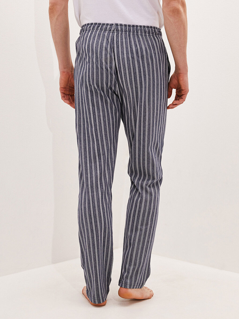 Lacivert Standart Kalıp Erkek Pijama Alt-4