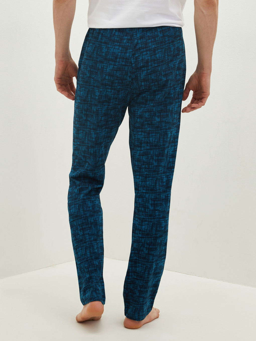 Lacivert Standart Kalıp Erkek Pijama Alt-4