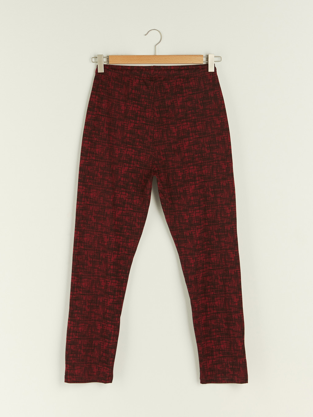 Bordo Standart Kalıp Erkek Pijama Alt-6