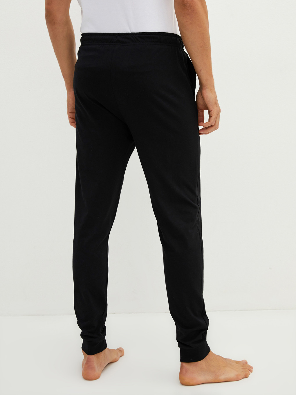 Siyah Standart Kalıp Baskılı Erkek Pijama Alt-4