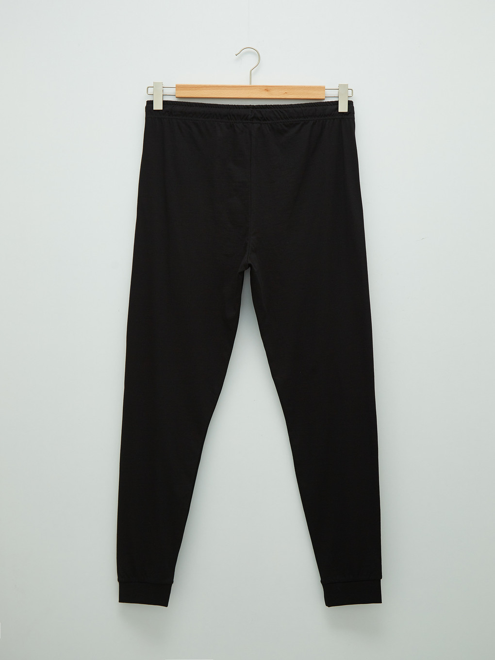 Siyah Standart Kalıp Baskılı Erkek Pijama Alt-6