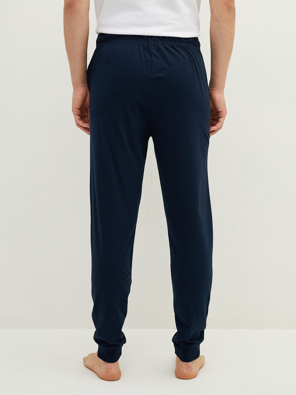 Lacivert Standart Kalıp Baskılı Erkek Pijama Alt-3