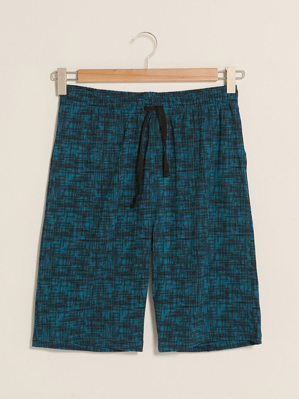 Lacivert Standart Kalıp Erkek Pijama Alt Şort-4