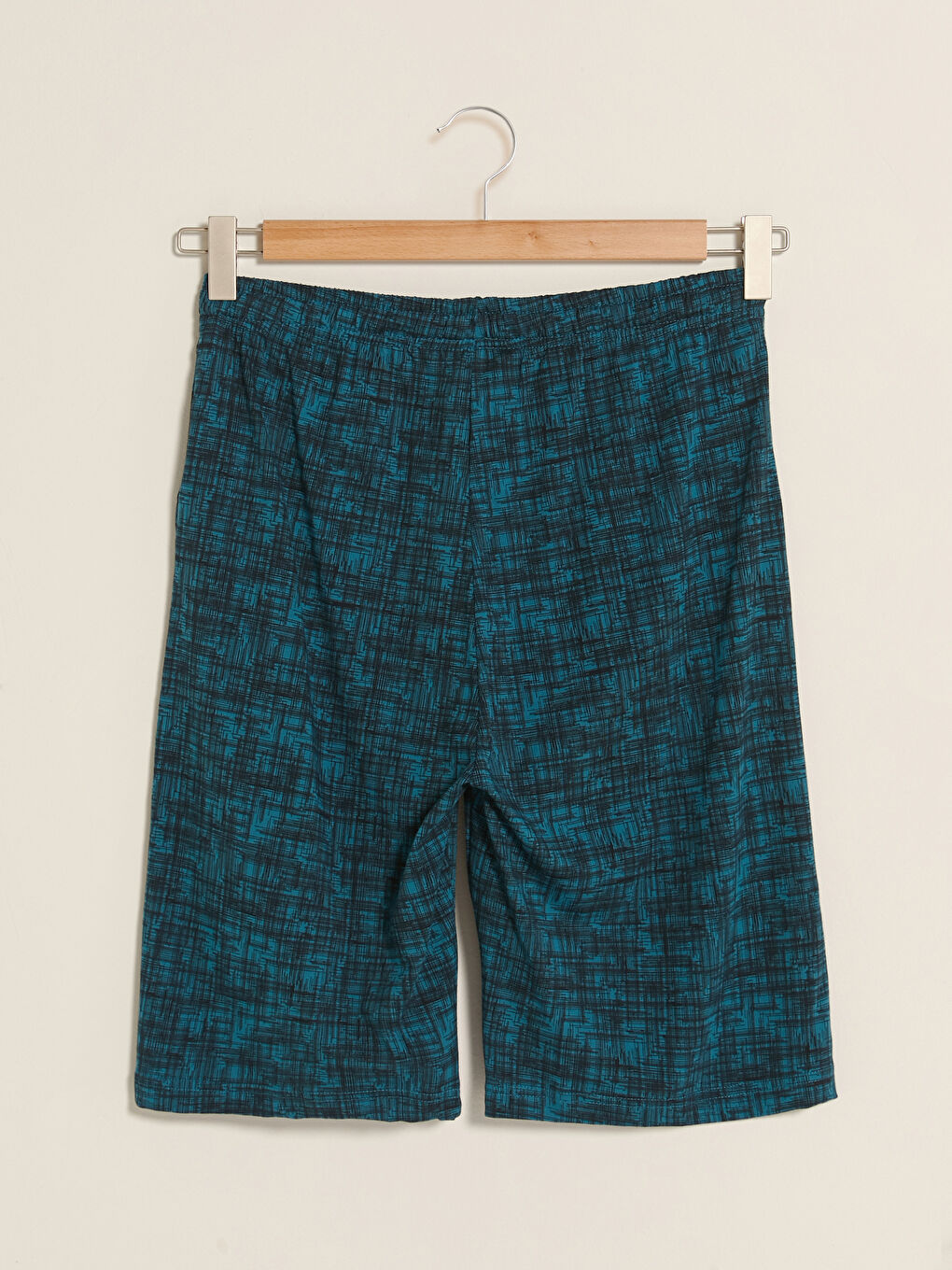 Lacivert Standart Kalıp Erkek Pijama Alt Şort-5