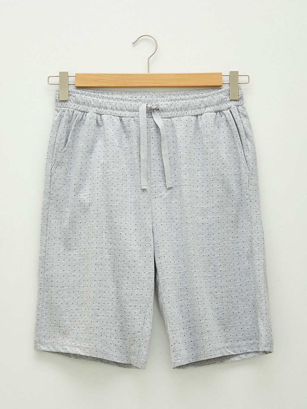 Pantaloni Scurți de Pijama pentru Bărbați din Bumbac cu Model Standard-5