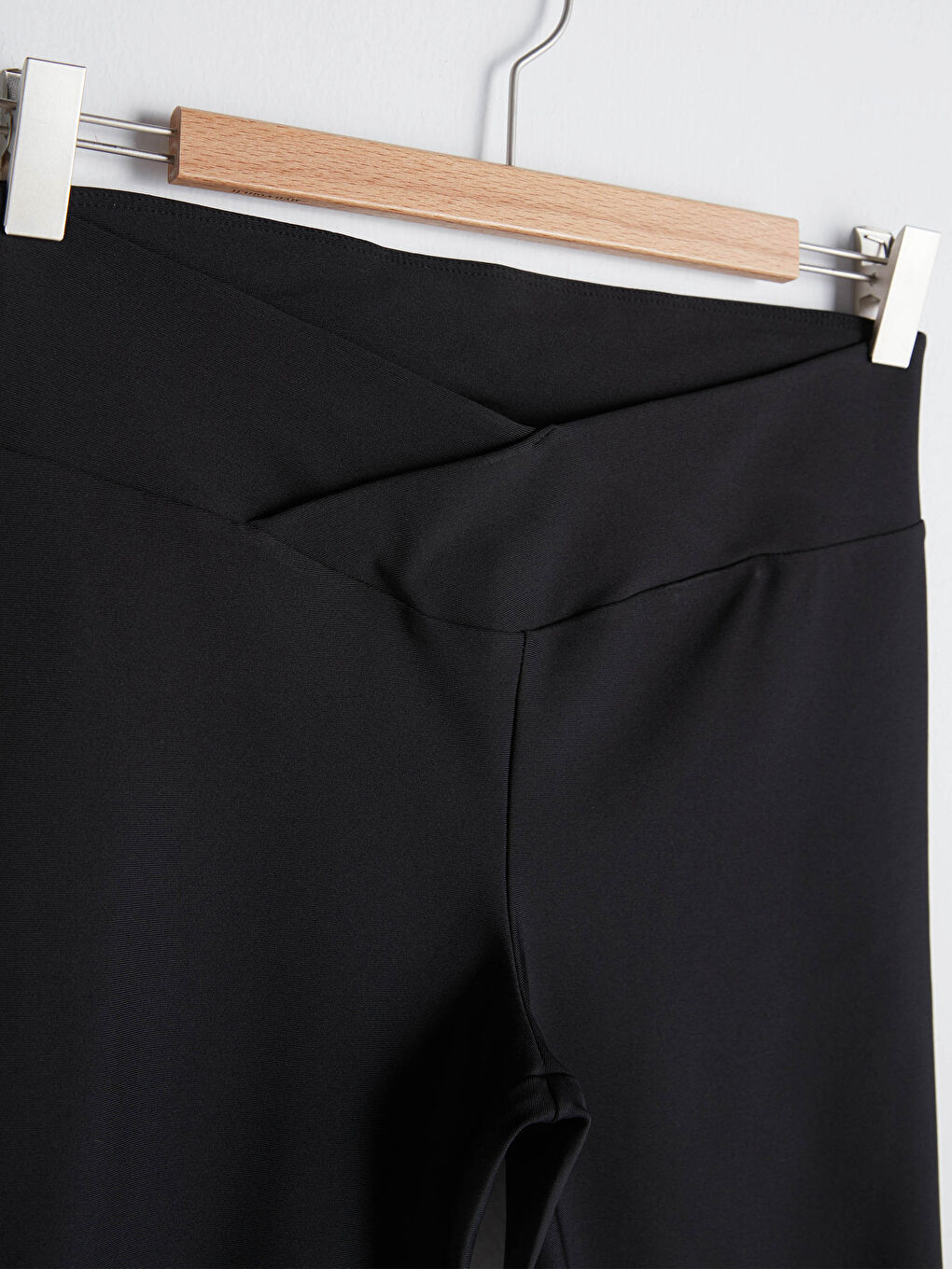 Women's Elastic Waist Plain Sports Biker Leggings-7