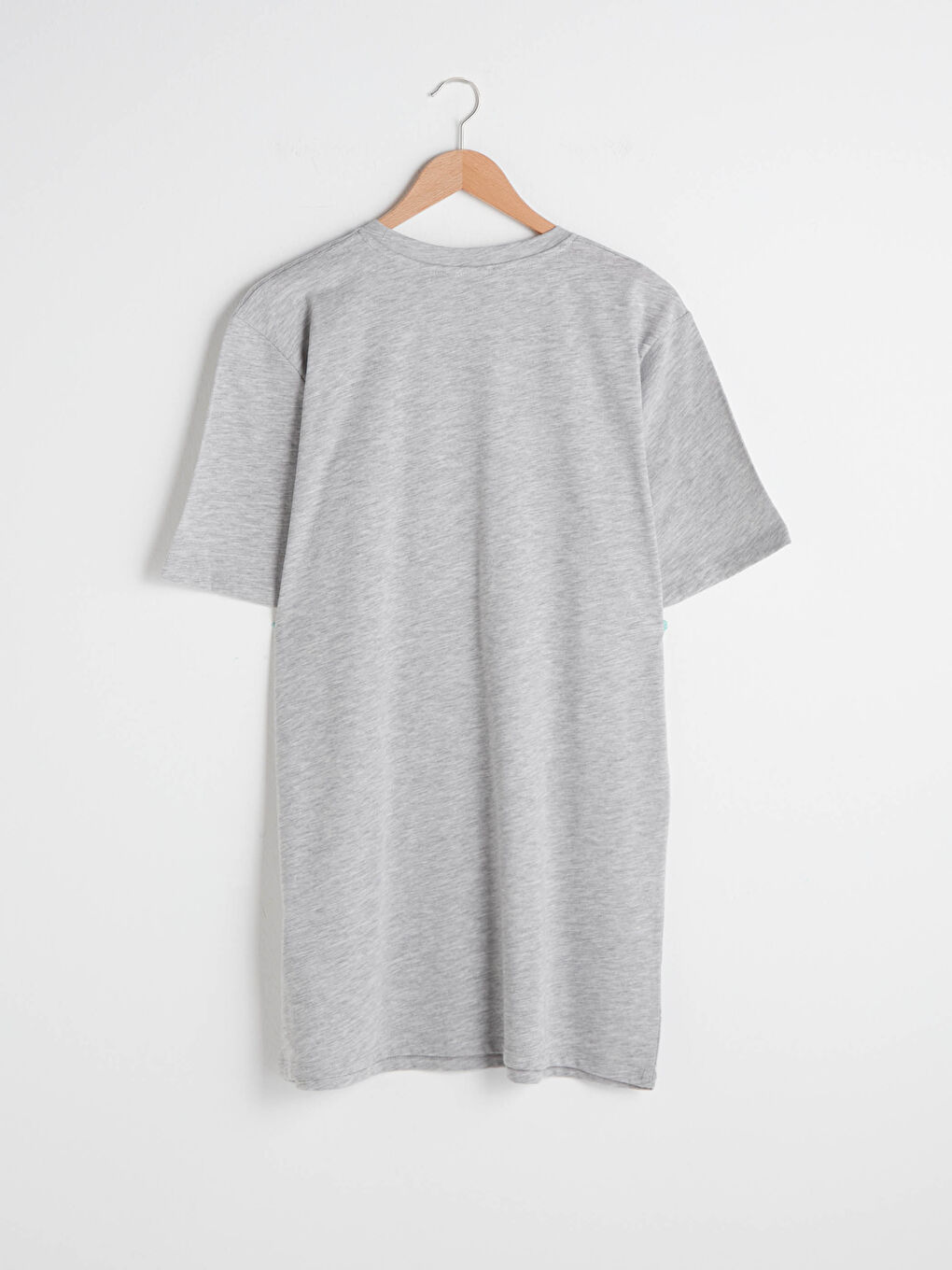 Rundhalsausschnitt Schlicht Kurzarm Tunika für Damen-5