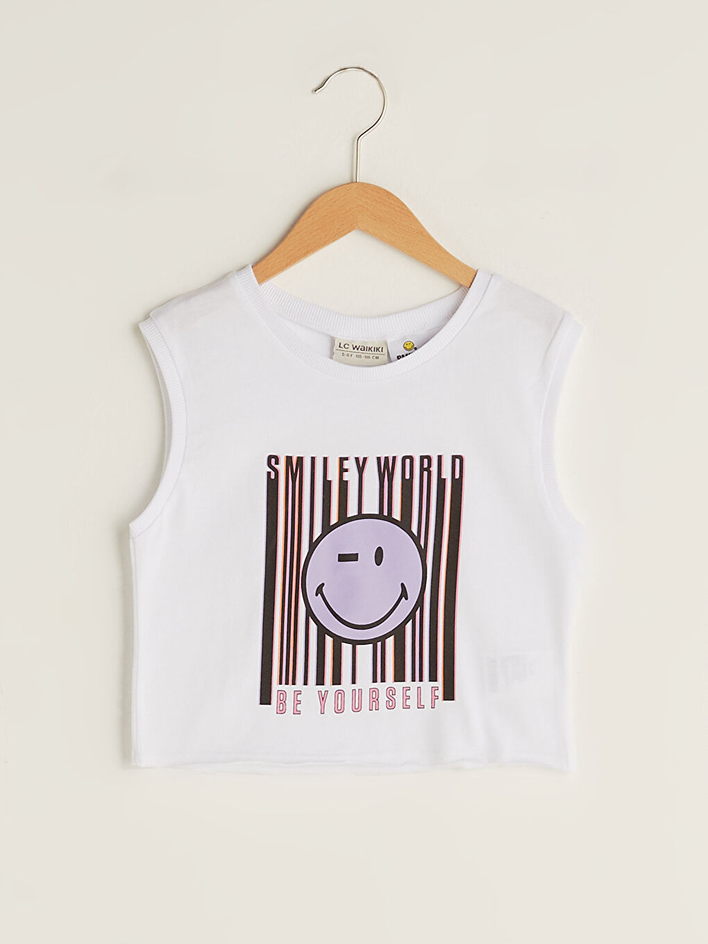 Crew Neck SmileyWorld Printed Girl Undershirt