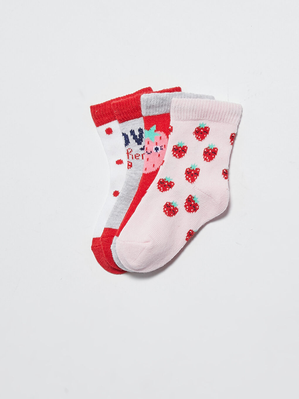 Printed Baby Girl Socks 4 Pieces