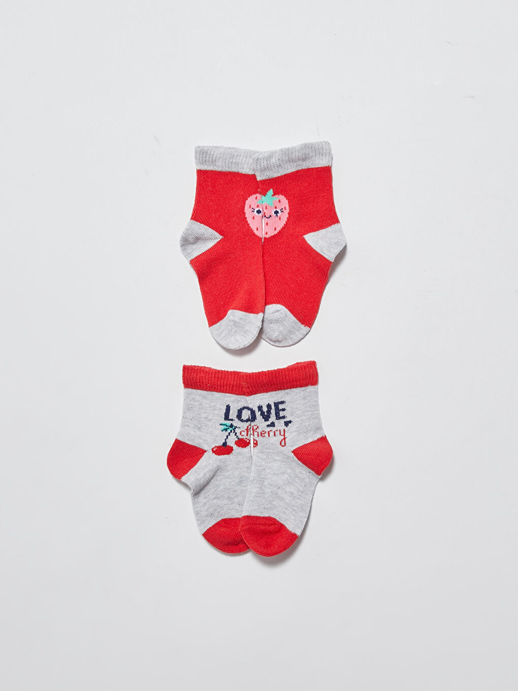 Printed Baby Girl Socks 4 Pieces-1