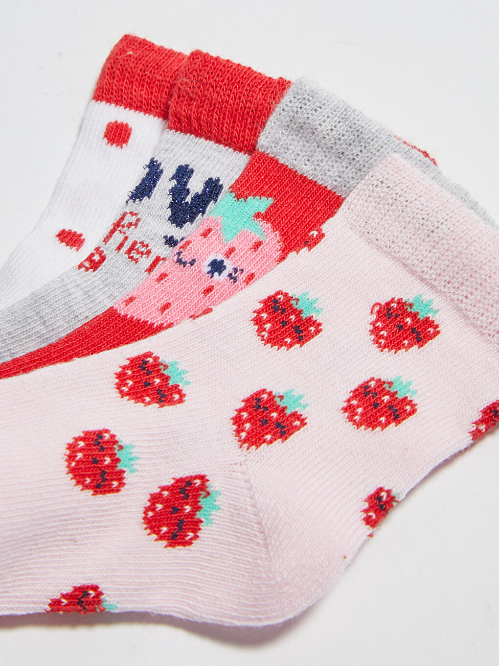 Printed Baby Girl Socks 4 Pieces-3