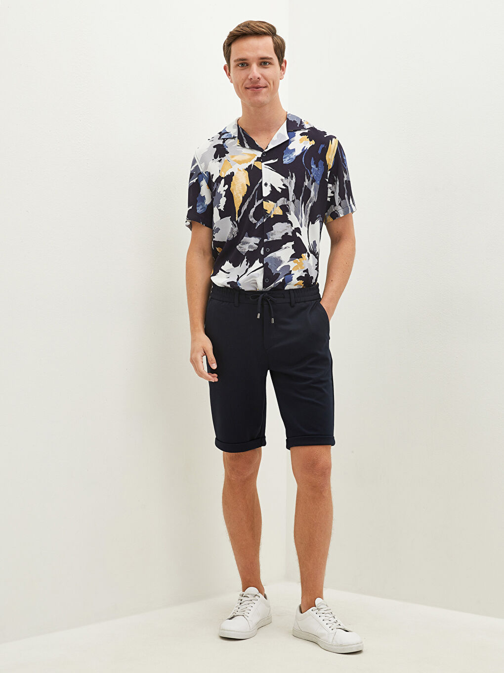 Slim Fit Mens Sports Shorts-4