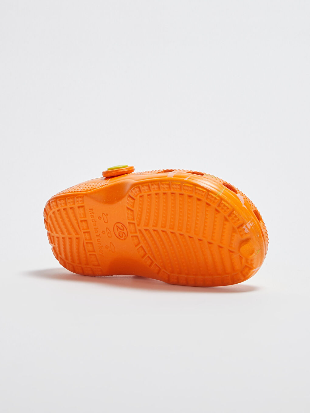 Turuncu Baskılı Erkek Bebek Plaj Sandaleti-3