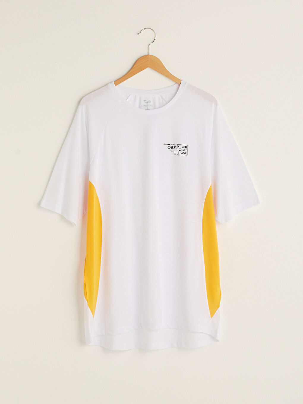 T-shirt de sport actif imprimé à manches courtes et col rond pour hommes