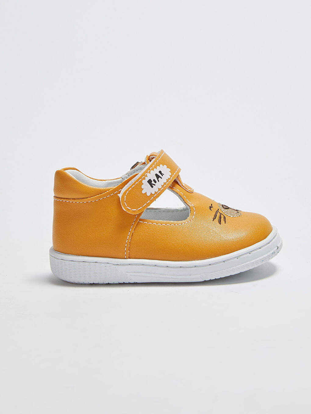 Hook and Loop Baby Boy First Step Shoes With Leather Lining-1