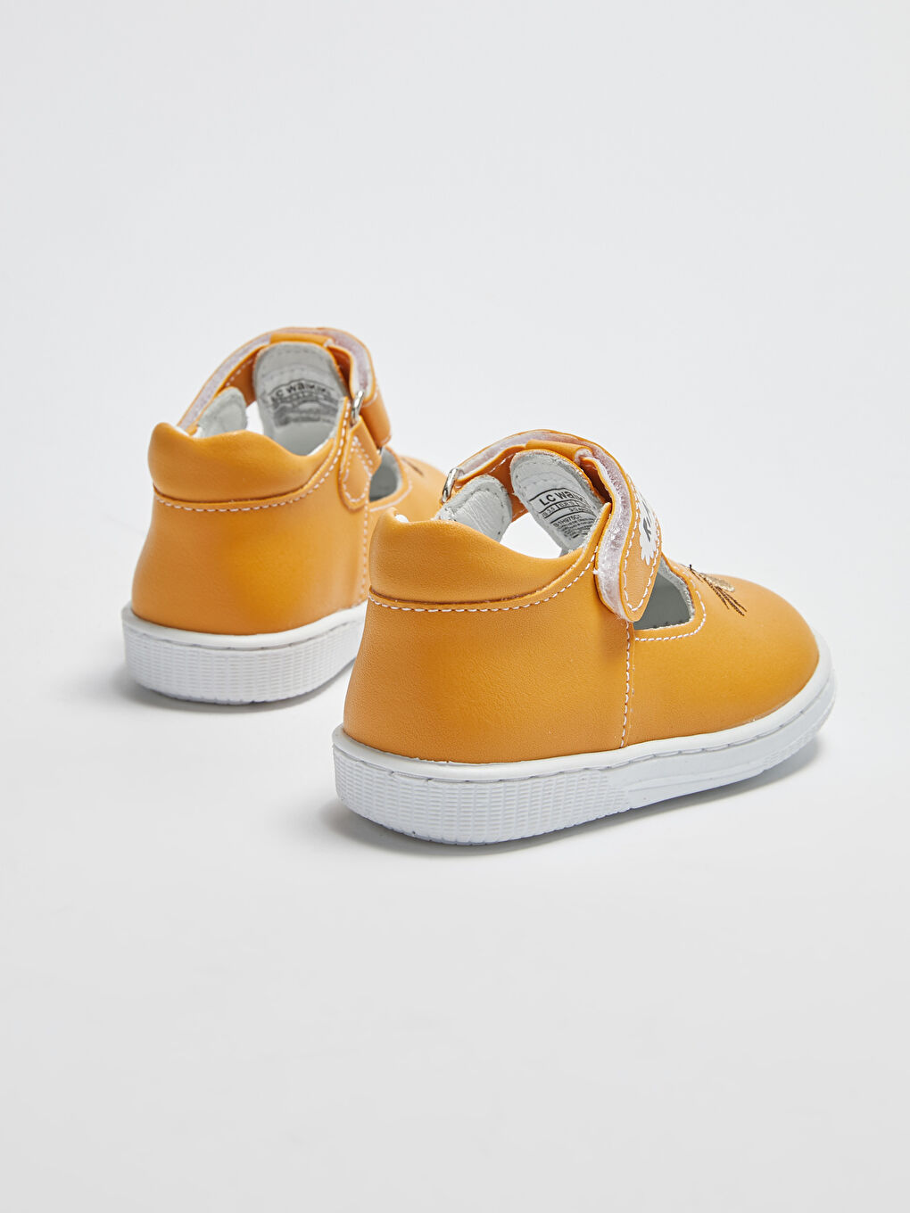 Hook and Loop Baby Boy First Step Shoes With Leather Lining-4