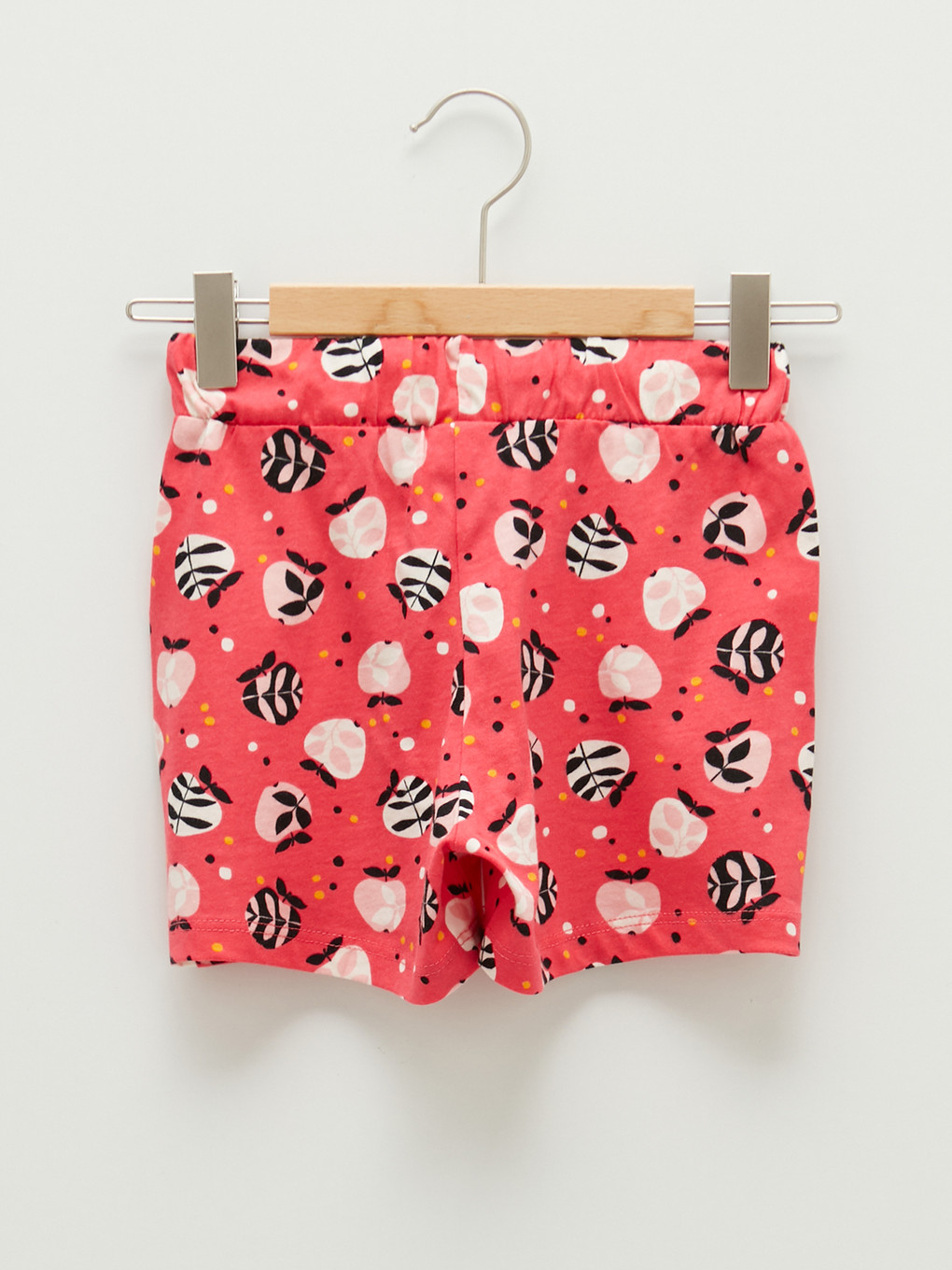 Elastic Waist Printed Girls' Shorts-1