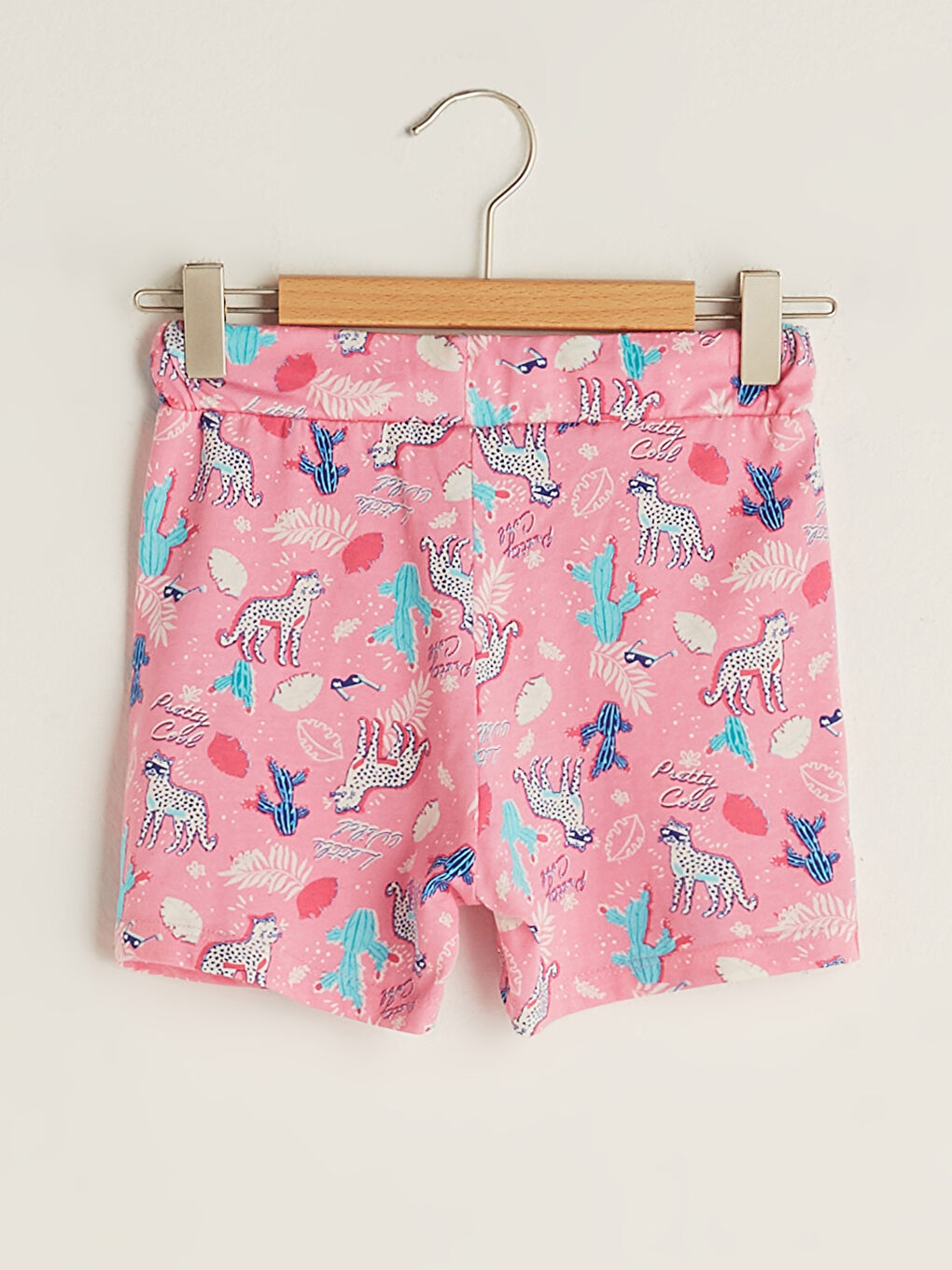 Elasticated Waist Printed Girls' Shorts-1