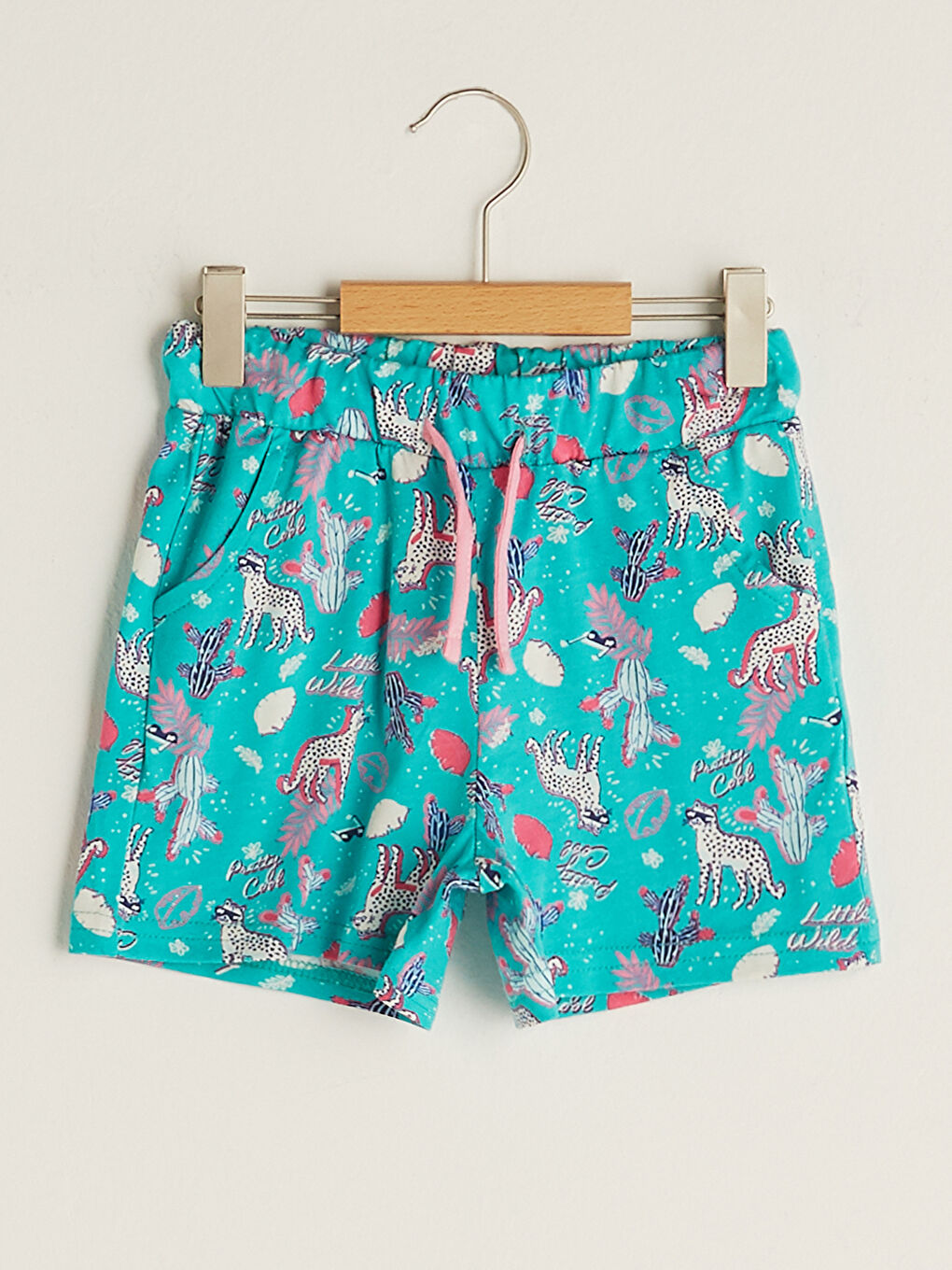 Elasticated Waist Printed Girls' Shorts