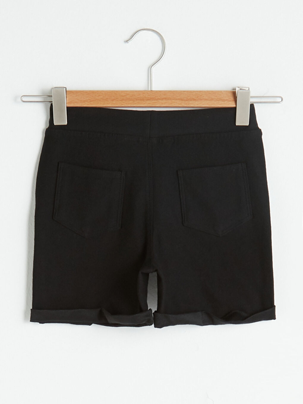 Basic Girls' Shorts with Elasticated Waist-1
