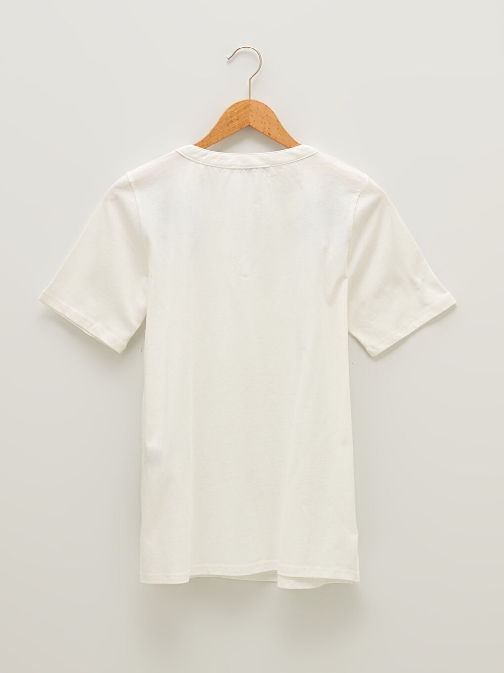 Turtleneck Embroidered Short Sleeve Cotton Women's Blouse-7