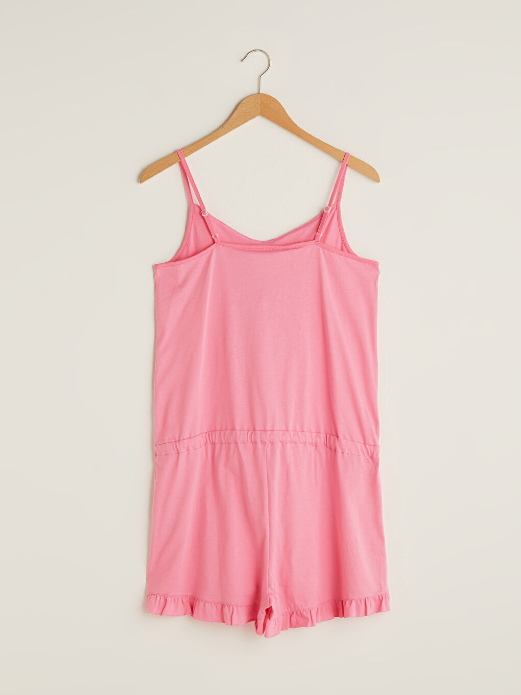 Women's Cotton Sleeping Bag with Strap Straight Waist Tie Detailed-6