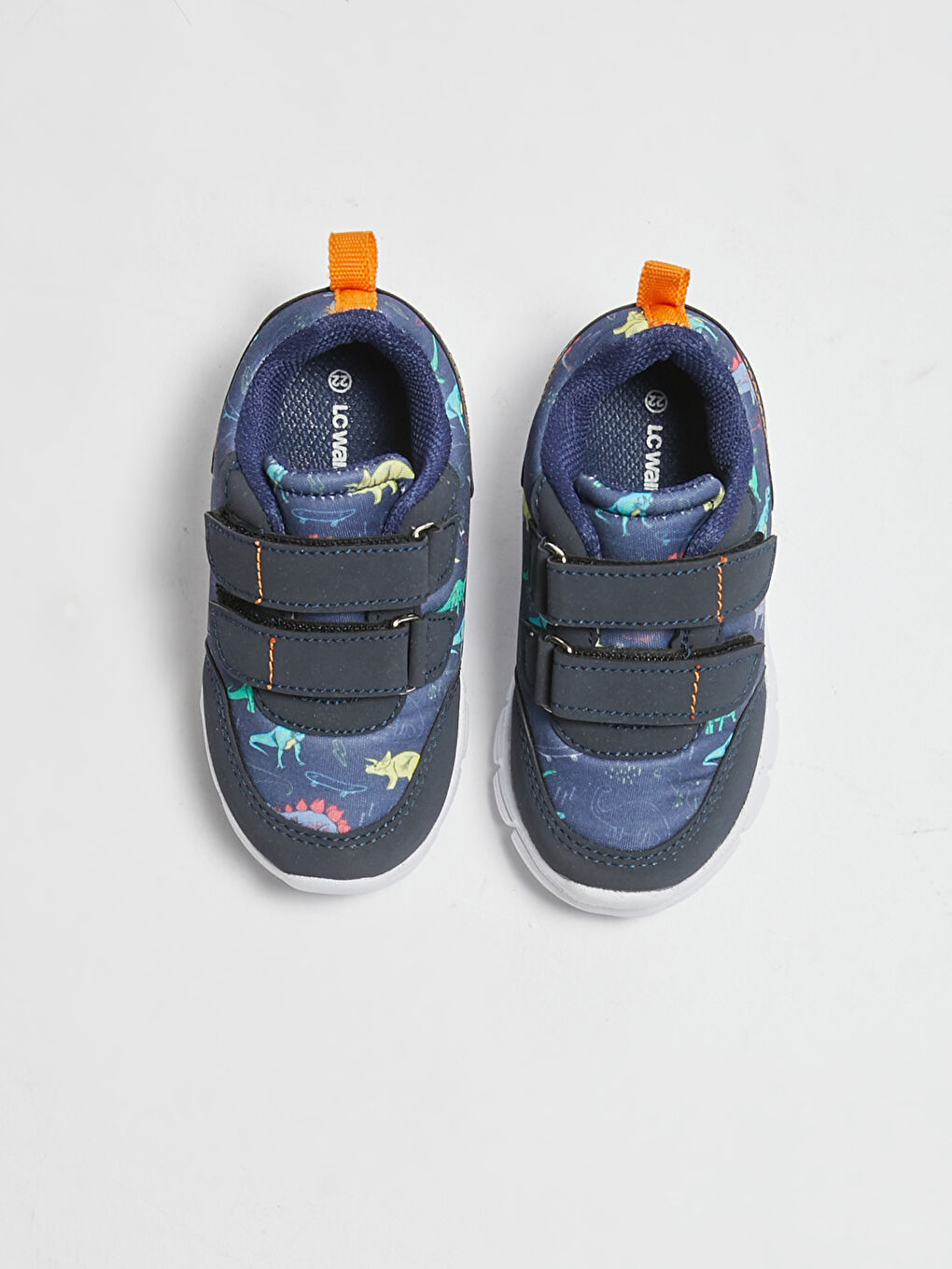 Lacivert Erkek Bebek Cırt Cırtlı Polyester Astarlı Aktif Spor Ayakkabı-4