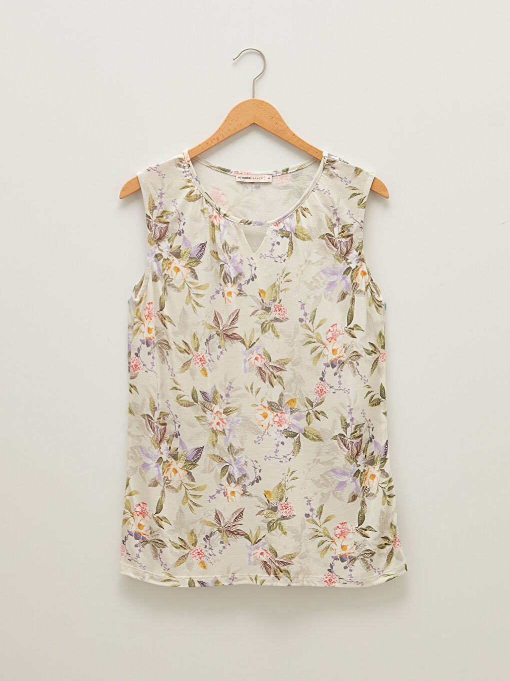 Débardeur Floral à Col Rond pour Femmes-6