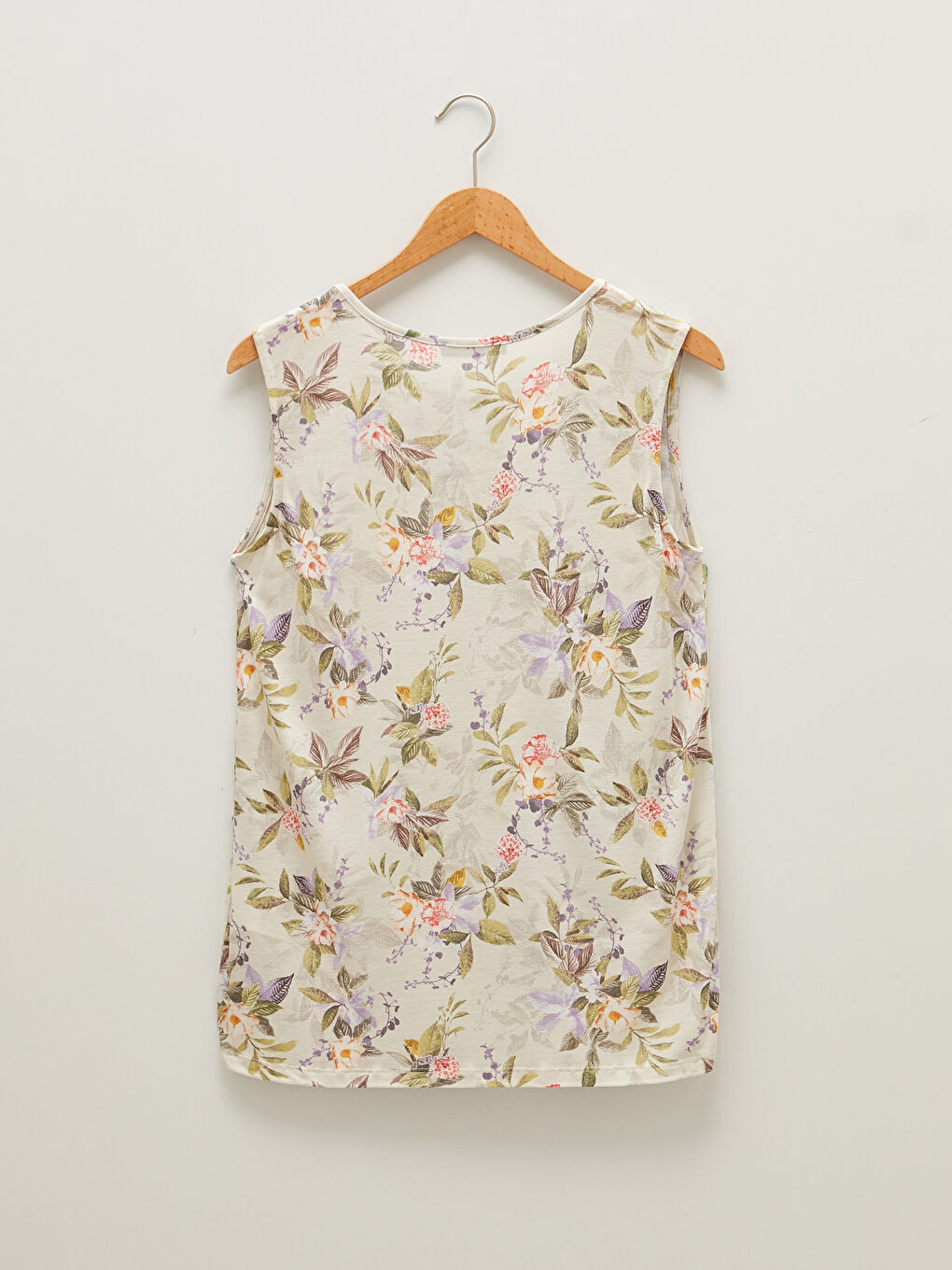 Débardeur Floral à Col Rond pour Femmes-7