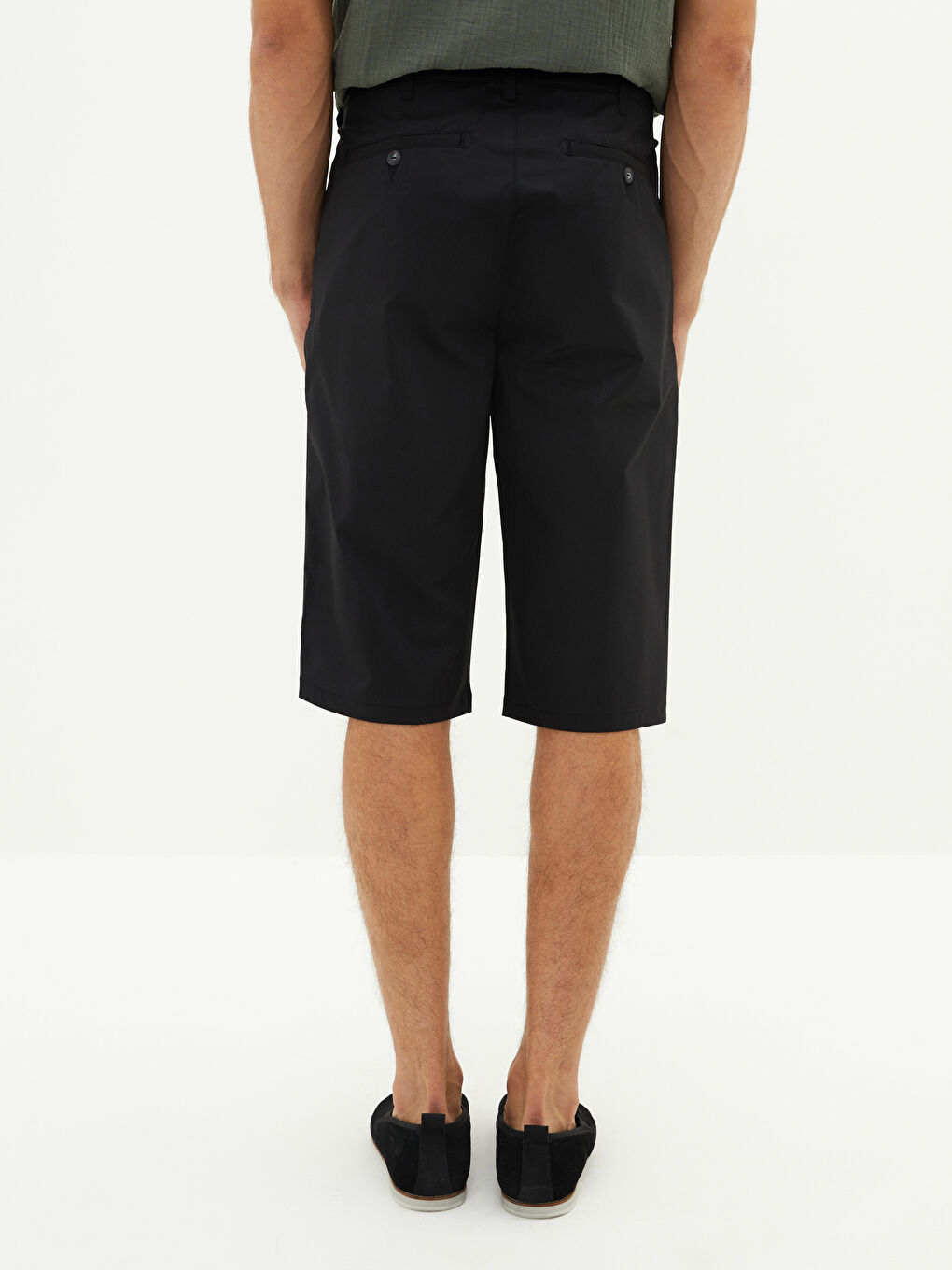 Wide Fit Gabardine Men's Shorts-4