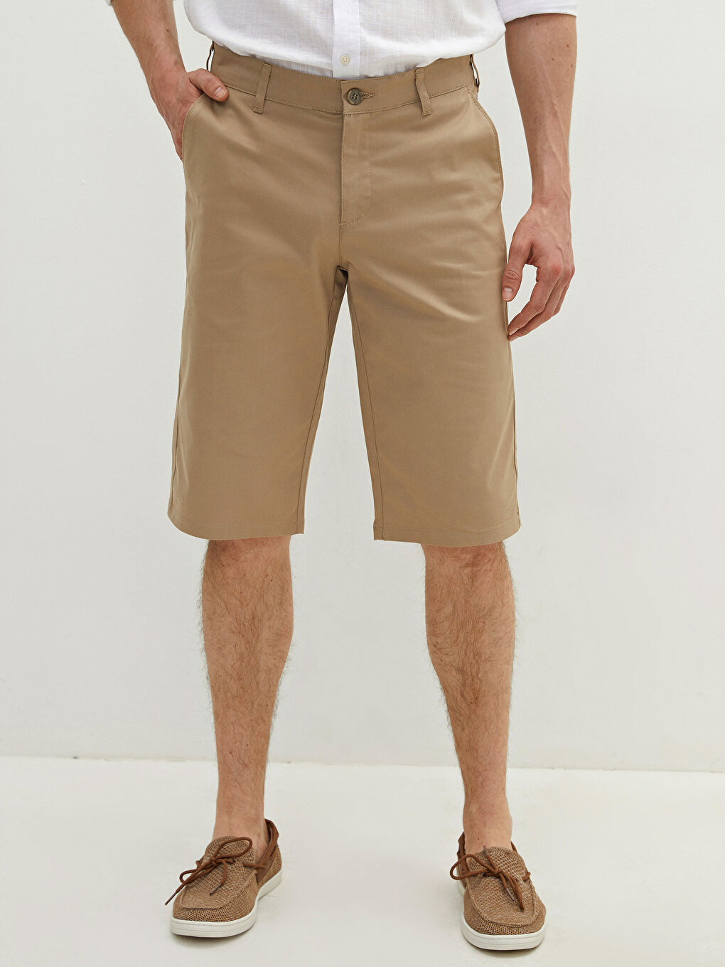 Wide Fit Gabardine Men's Shorts-3