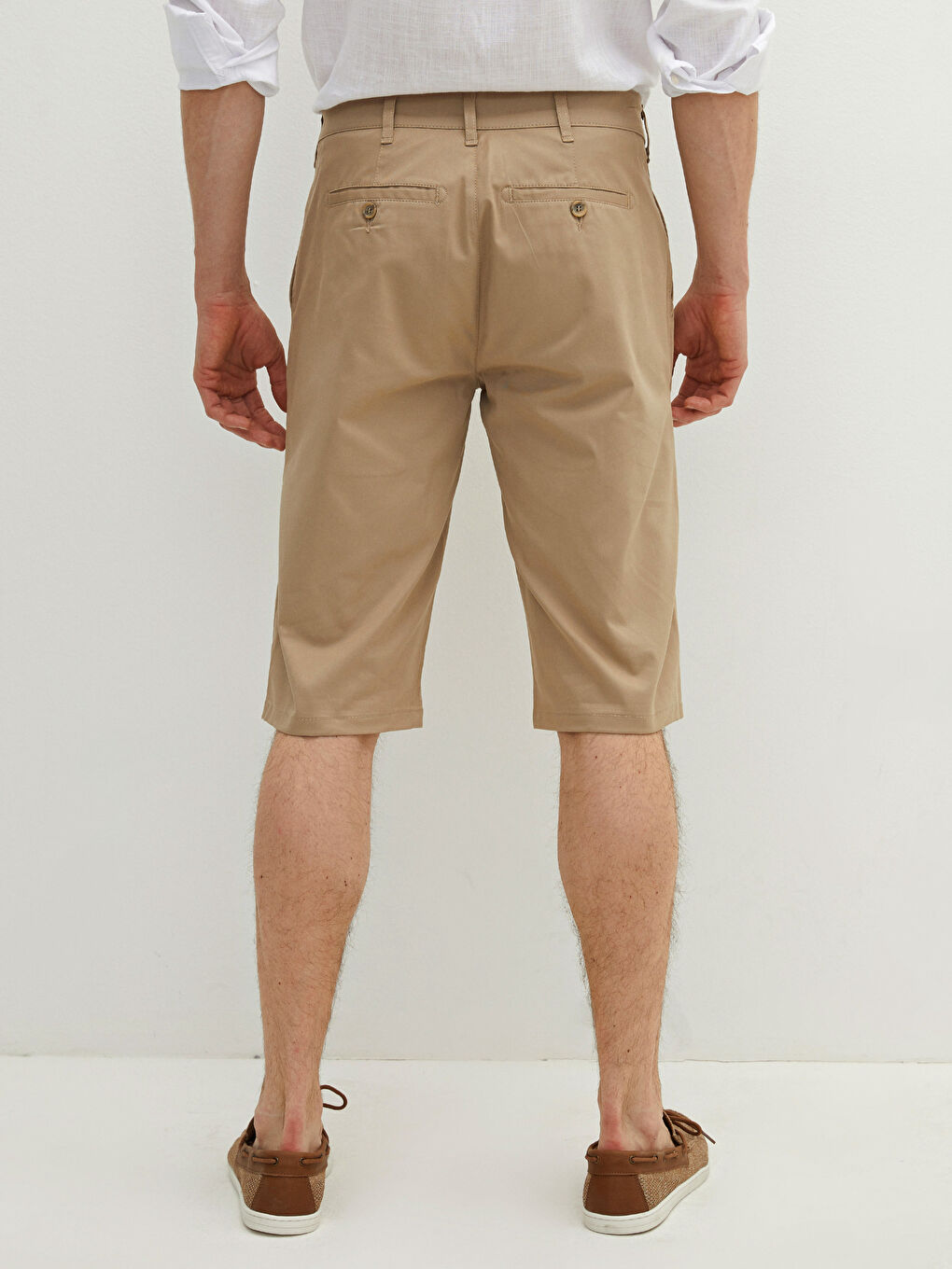 Wide Fit Gabardine Men's Shorts-4