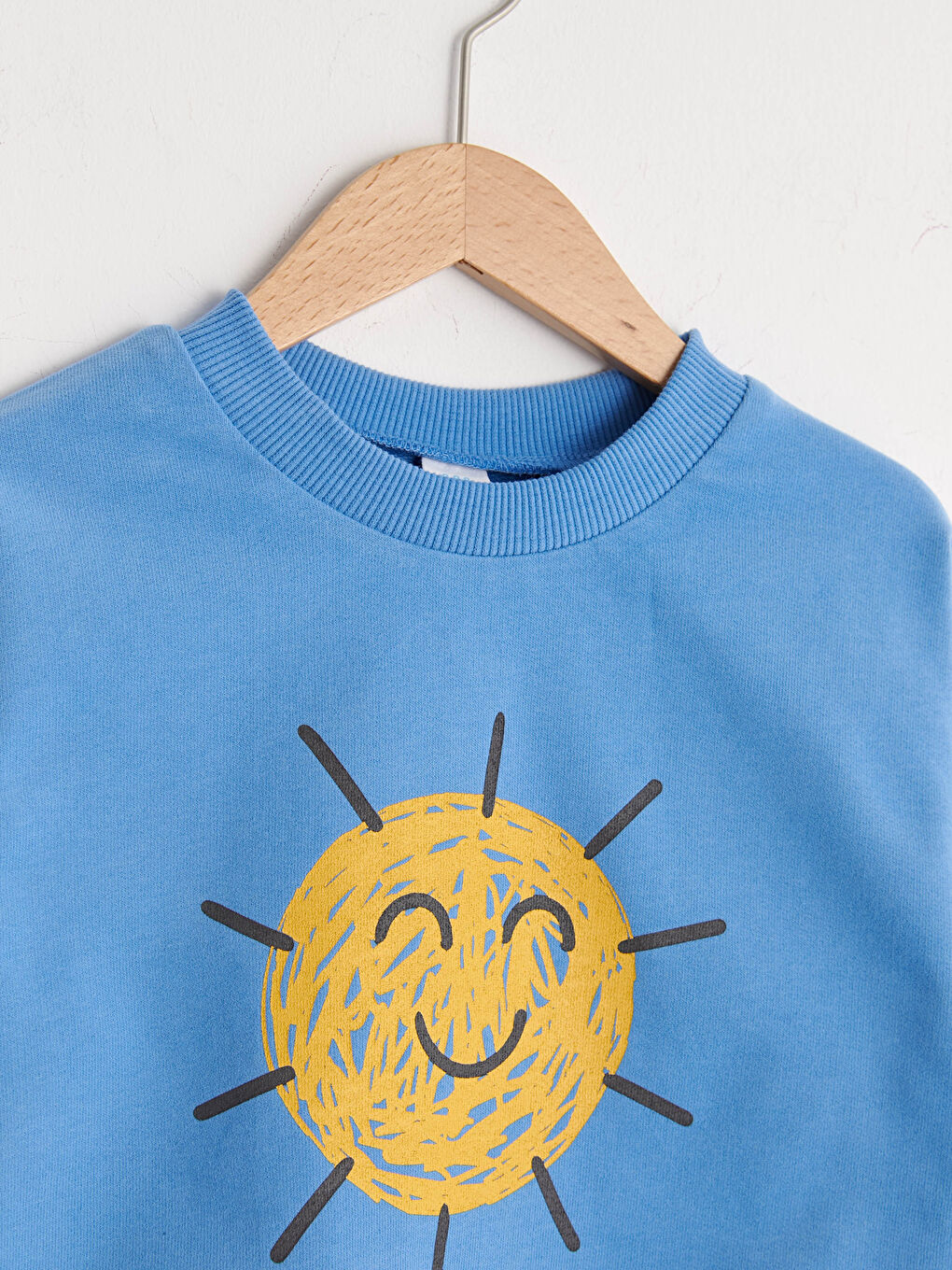 Crew Neck Long Sleeve Printed Baby Boys' Sweatshirt-2