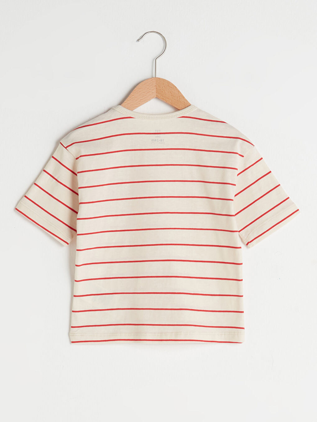 Crew Neck Short Sleeve Striped Cotton Baby Boy T-shirt-1