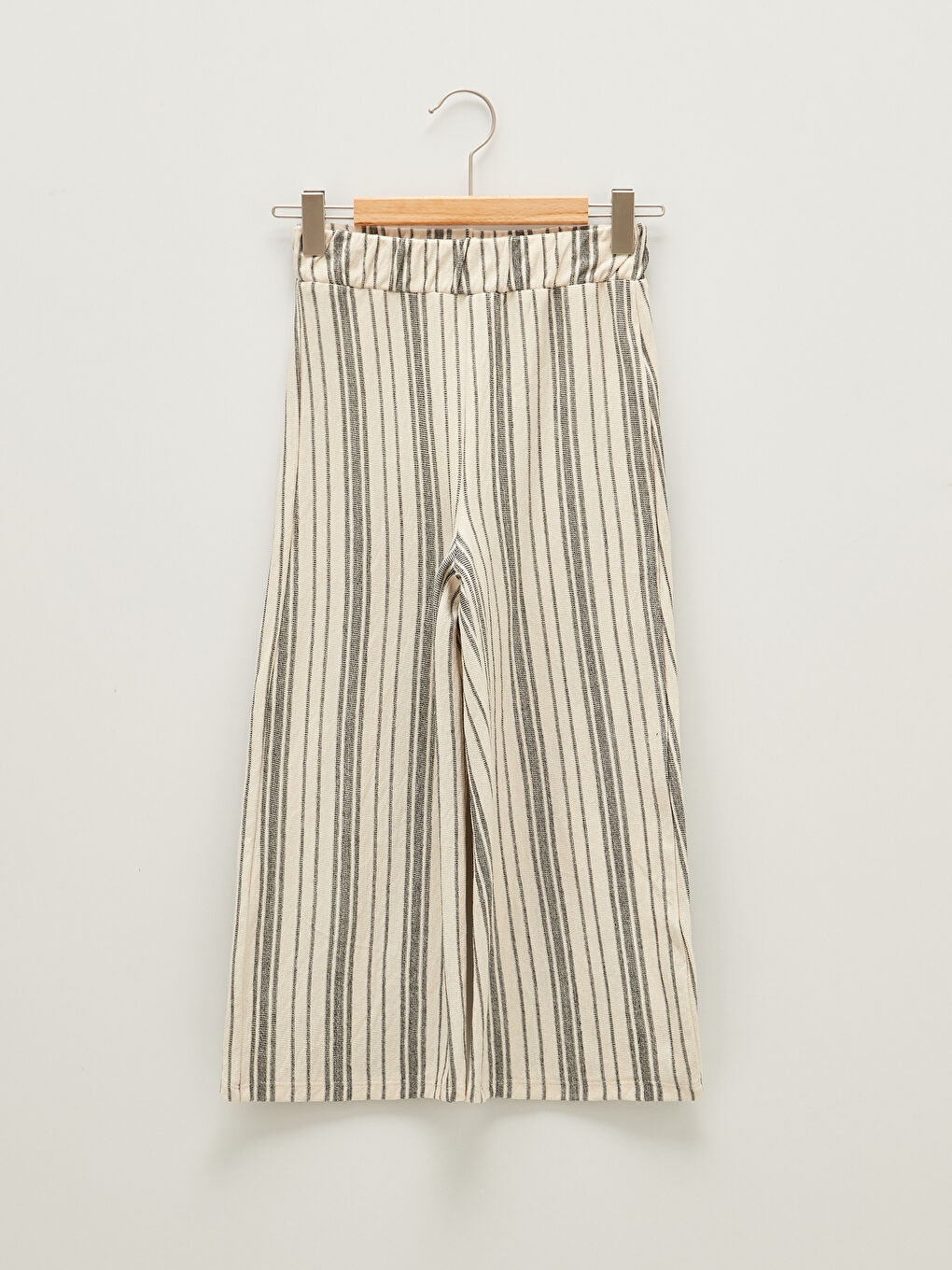 Pantalon de Survêtement Rayé à Jambes Larges pour Filles à Taille Élastique