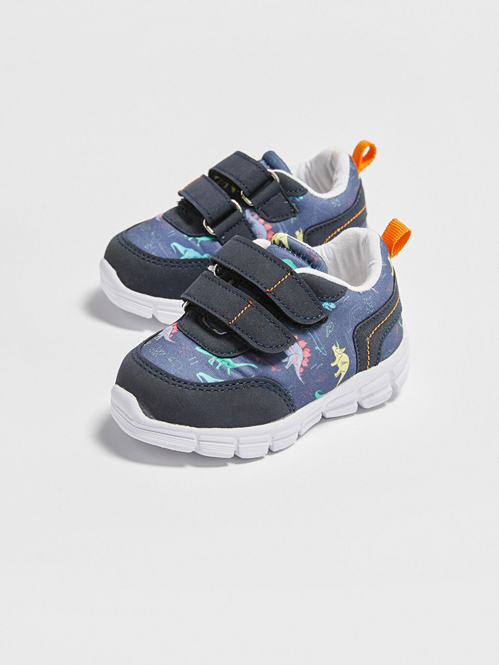 Спортивные кроссовки для малышей мальчиков с застежкой-липучкой и хлопковой подкладкой-1