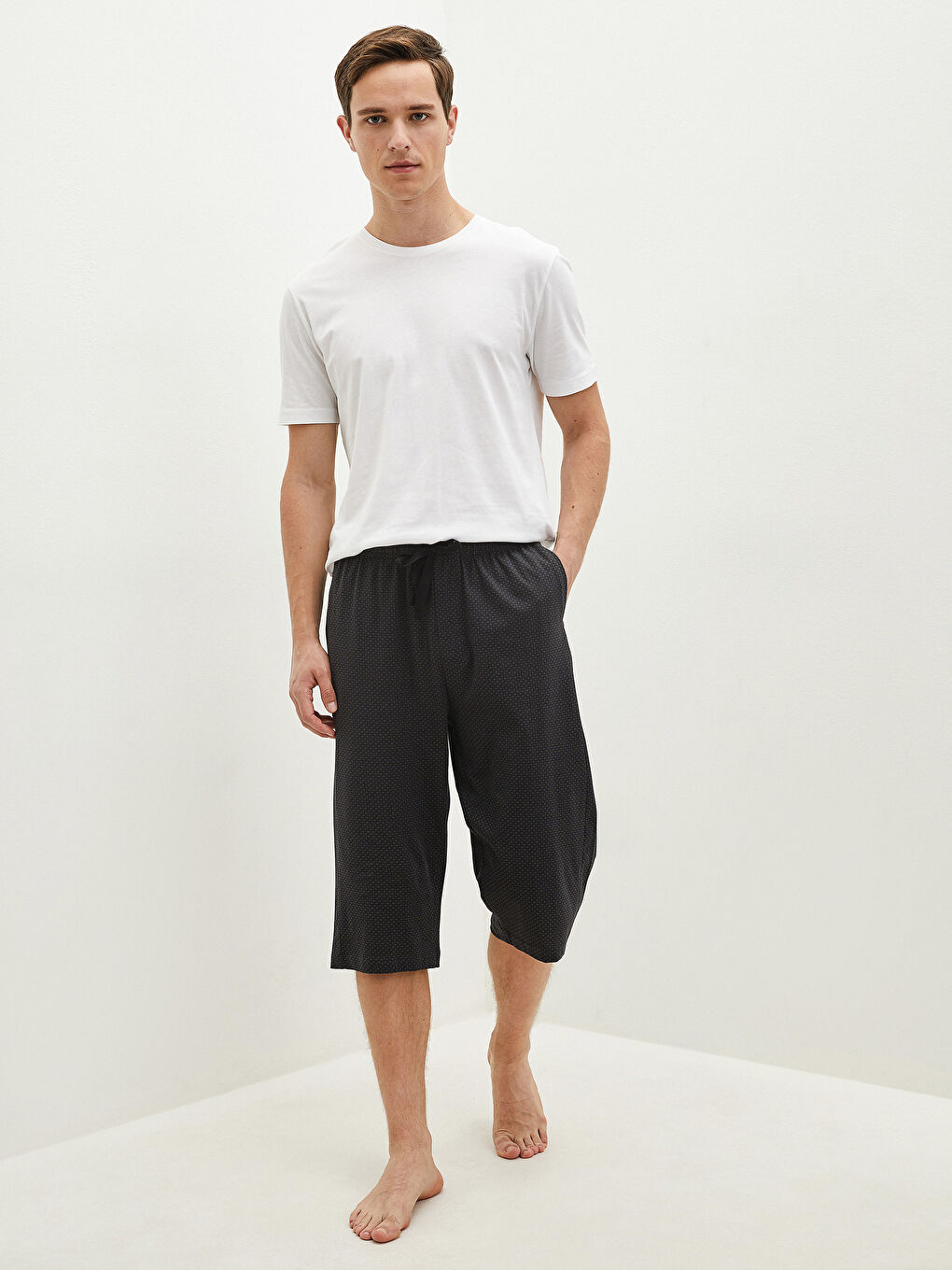 LC WAIKIKI Standard Mold Roller Men's Pajama Bottom Shorts -S1HE53Z8-LQ9