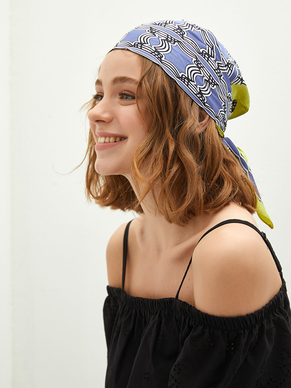 Haljina za Žene sa Uzorkom od Voala sa Tankim Kaiševima-8