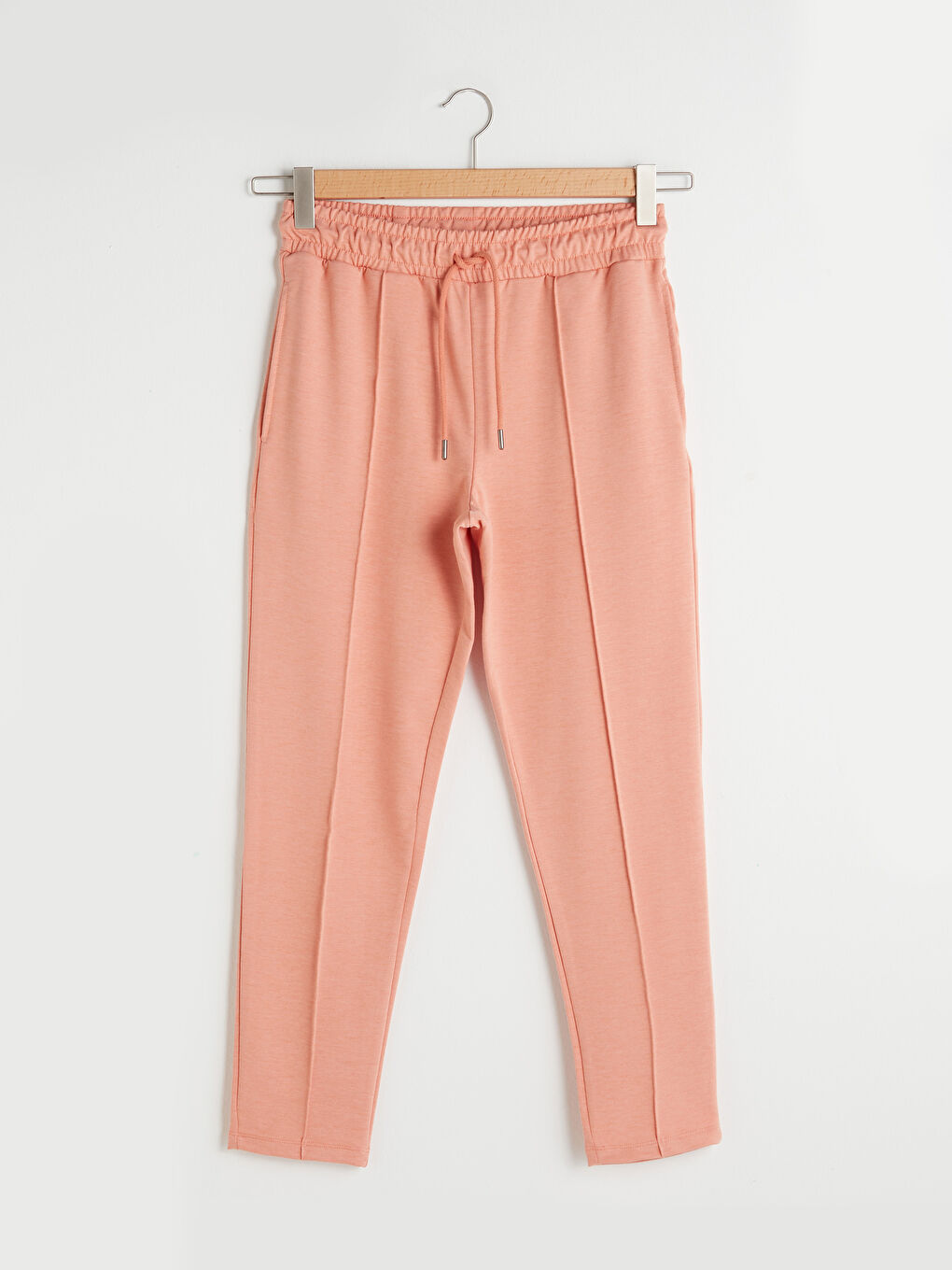 بنطلون رياضي بوسط مطاطي عادي بتفاصيل جيوب للسيدات-4