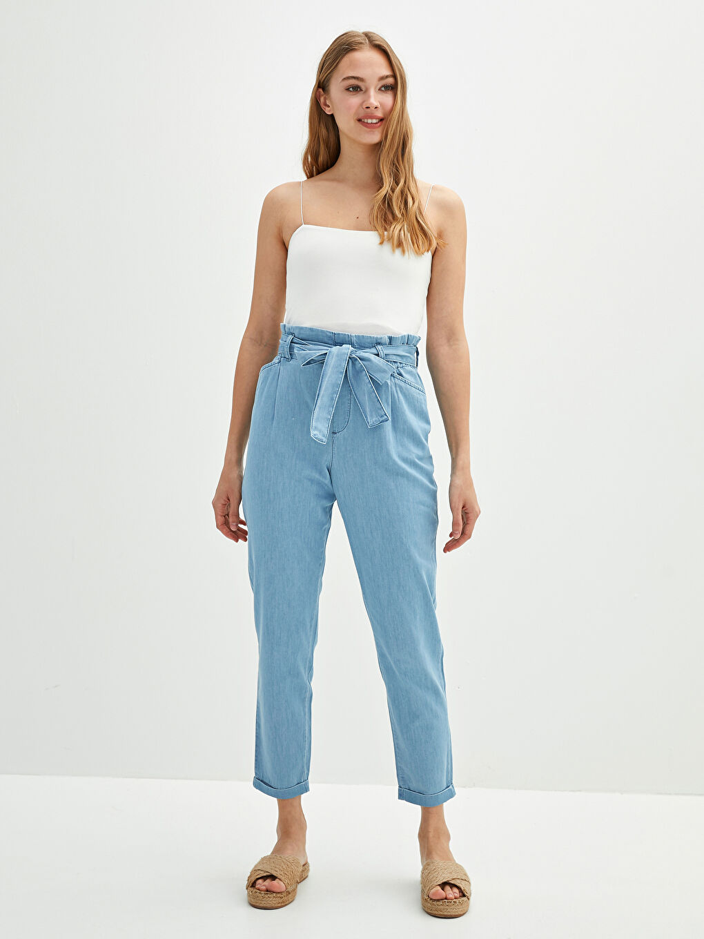 High Waist Paperbag Women's Rodeo Jeans