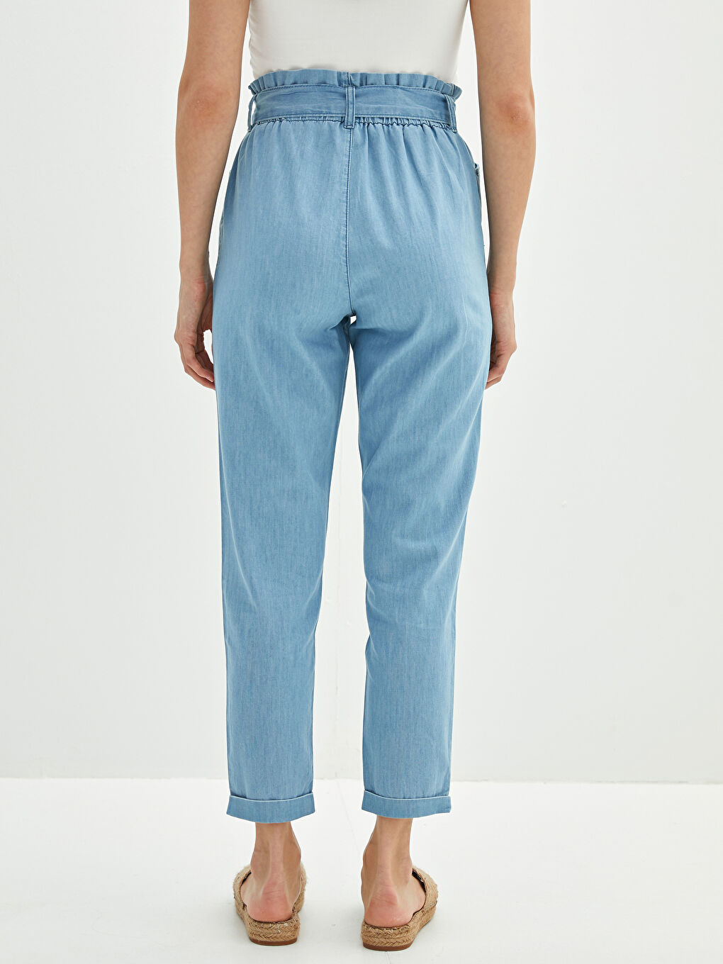 High Waist Paperbag Women's Rodeo Jeans-4