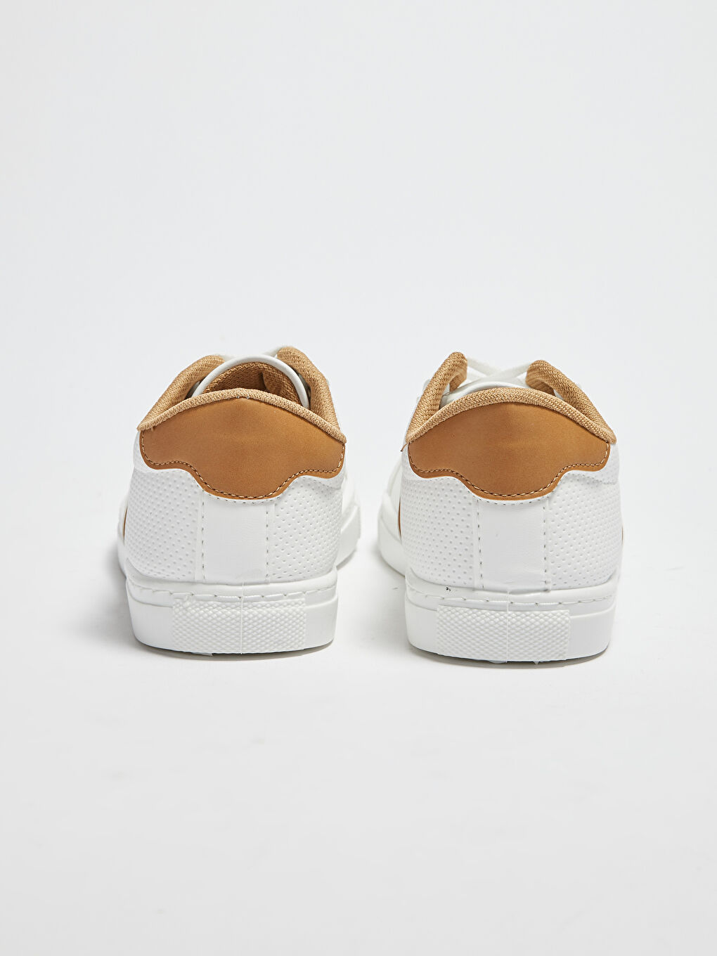 Beyaz Bağcıklı Erkek Spor Ayakkabı-3