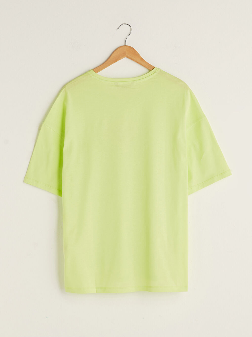 Yeşil Bisiklet Yaka Kısa Kollu Baskılı Penye Erkek Tişört-7