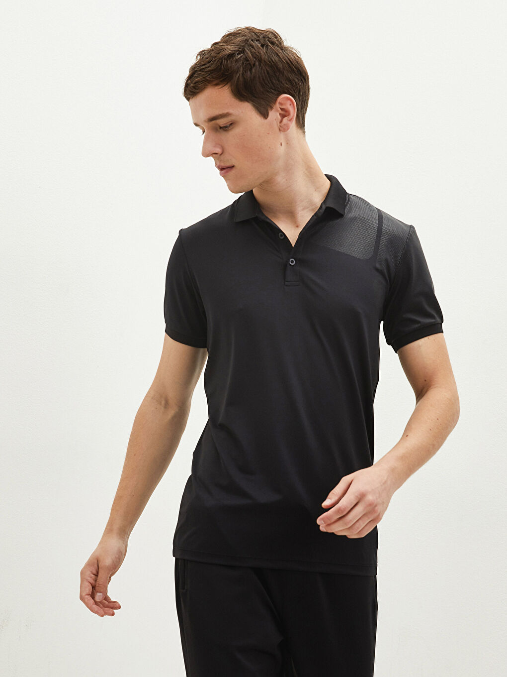 Tricou Sport Pentru Bărbați Cu Guler Polo Și Mânecă Scurtă-1