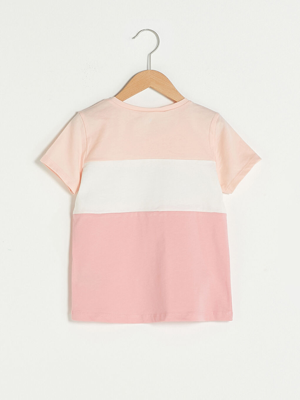 Футболка с круглым вырезом, двусторонними пайетками, коротким рукавом из хлопка для девочек-2